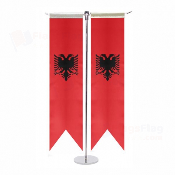 Albania T Table Flag