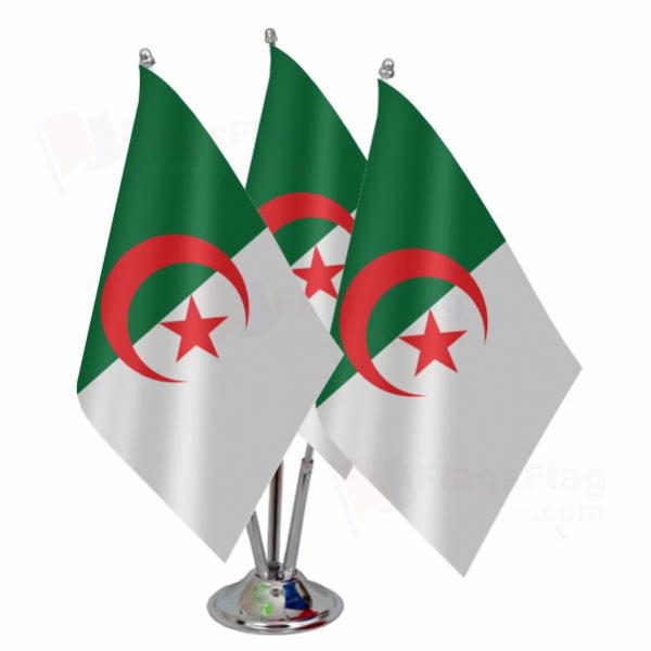 Algeria Triple Table Flag