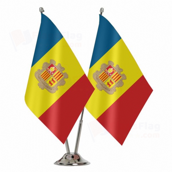 Andorra 2 Table Flags