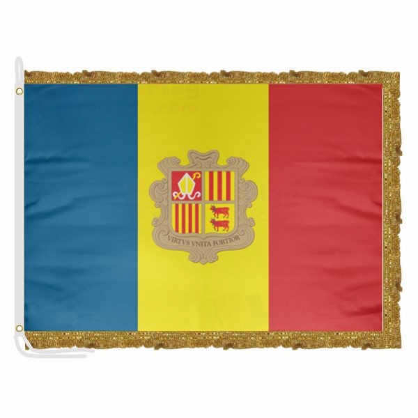 Andorra Satin Office Flag