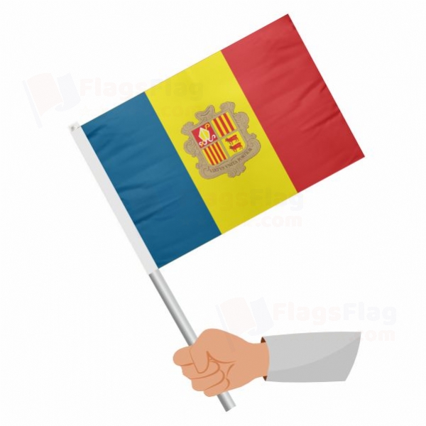 Andorra Stick Flag