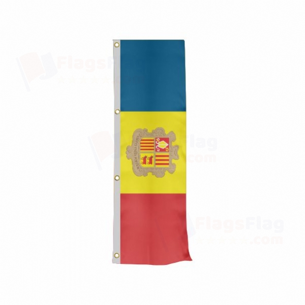 Andorra Vertically Raised Flags