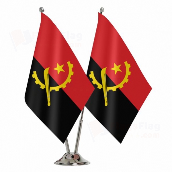 Angola 2 Table Flags