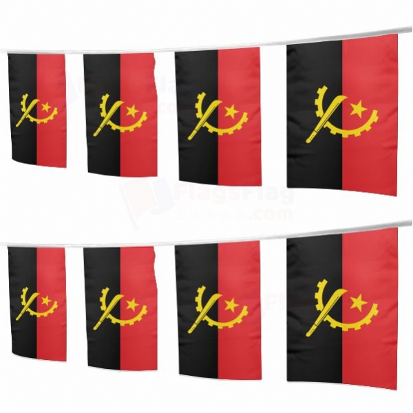 Angola Square String Flags