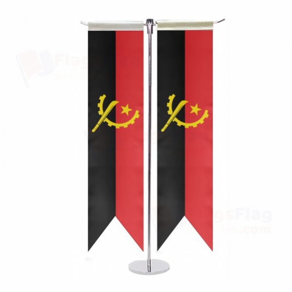 Angola T Table Flag