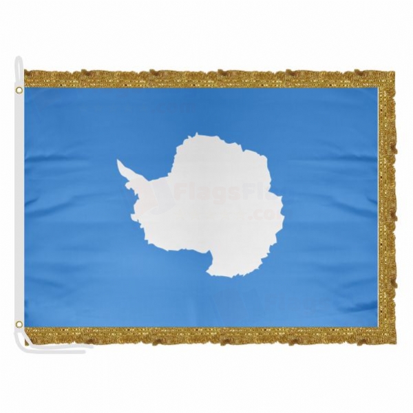 Antarctica Satin Office Flag