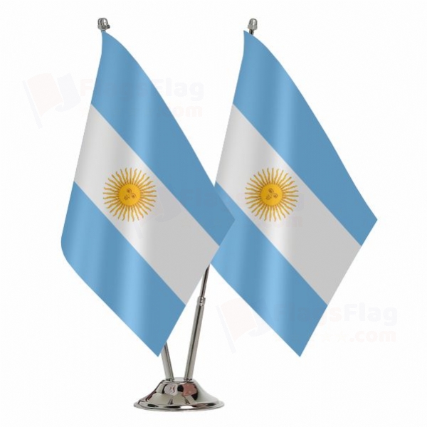 Argentina 2 Table Flags