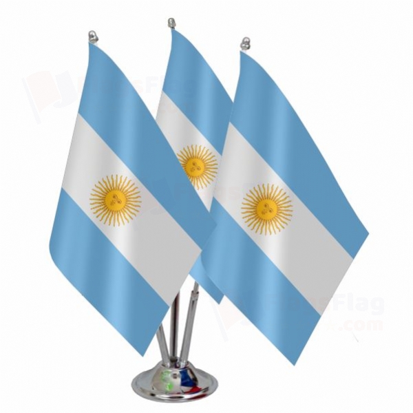 Argentina Triple Table Flag