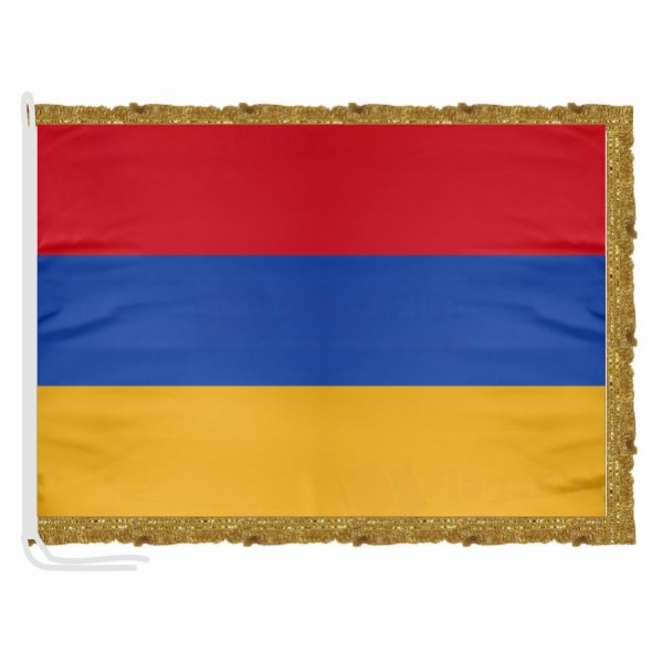 Armenia Satin Office Flag