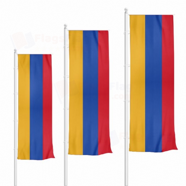 Armenia Vertically Raised Flags