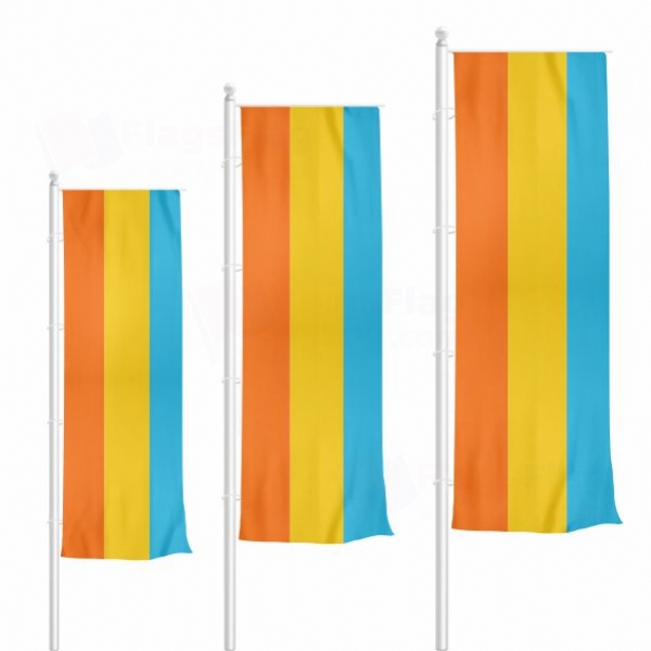 Atlantium Vertically Raised Flags