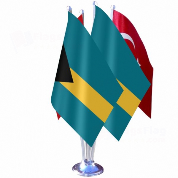 Bahamas Quadruple Table Flag