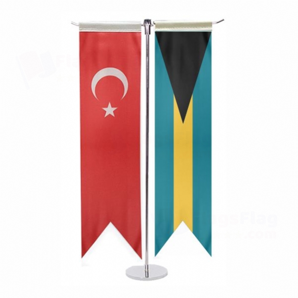 Bahamas T Table Flag