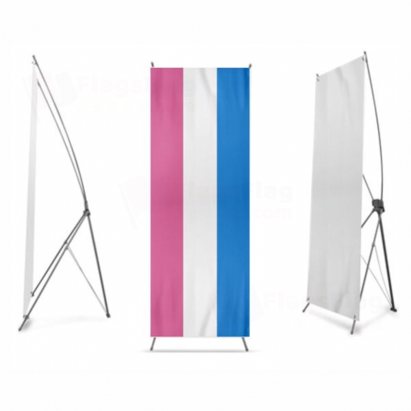 Bandera Heterosexual Digital Print X Banner