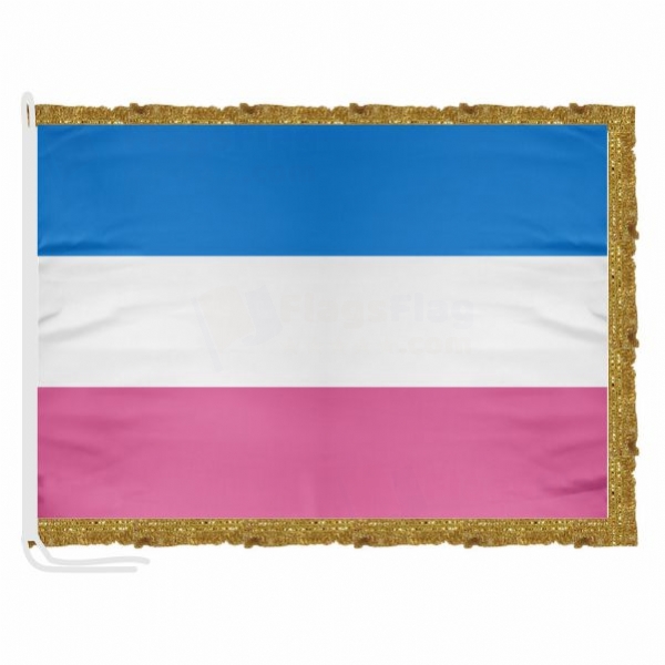 Bandera Heterosexual Satin Office Flag