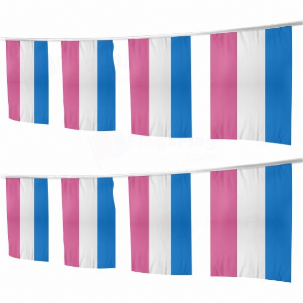 Bandera Heterosexual Square String Flags