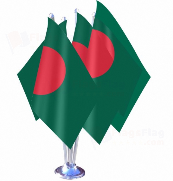 Bangladesh Quadruple Table Flag