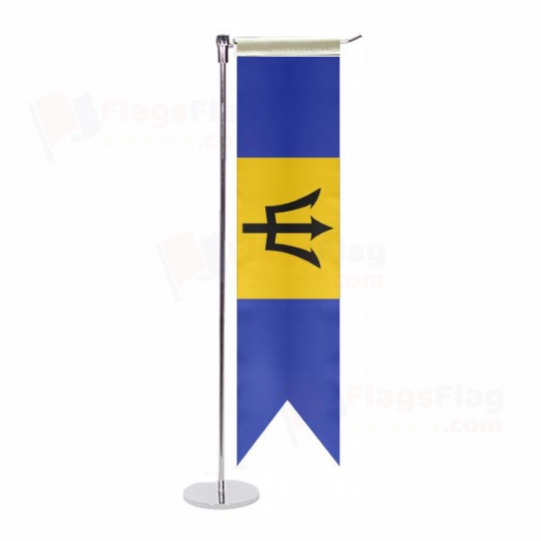 Barbados L Table Flag