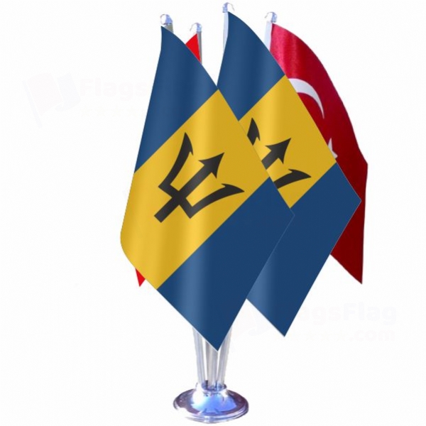 Barbados Quadruple Table Flag
