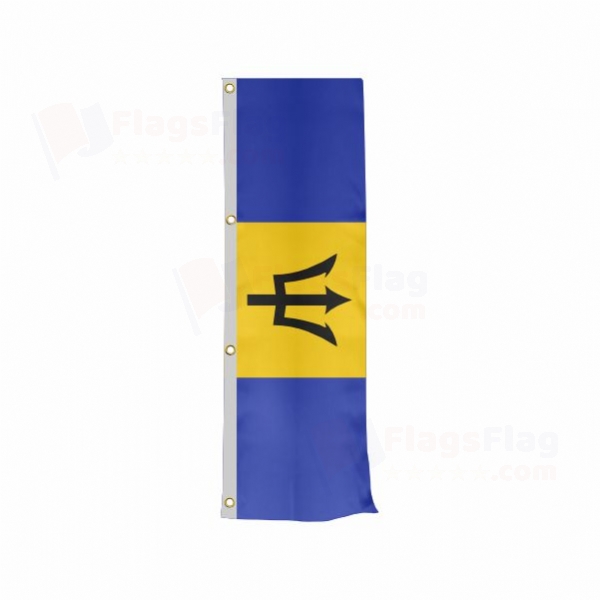 Barbados Vertically Raised Flags