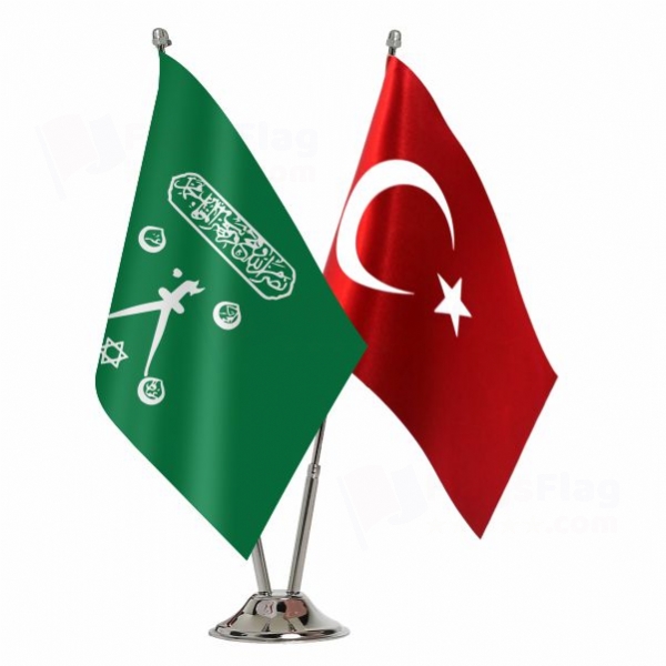 Barbaros Hayreddin Pasha 2 Table Flags