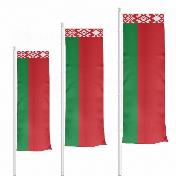 Belarus Vertically Raised Flags