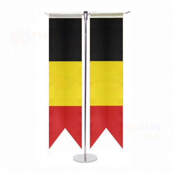 Belgium T Table Flag