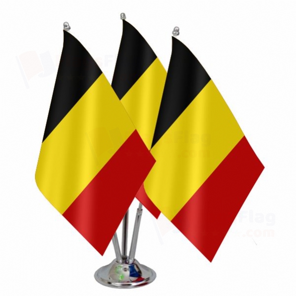 Belgium Triple Table Flag