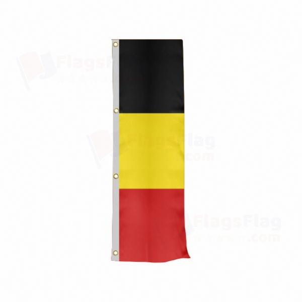 Belgium Vertically Raised Flags