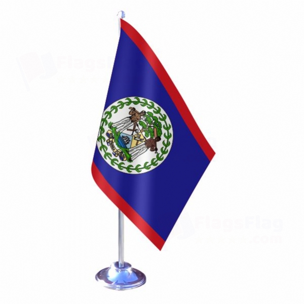 Belize Single Table Flag