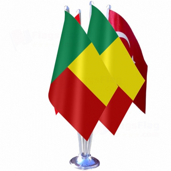Benin Quadruple Table Flag