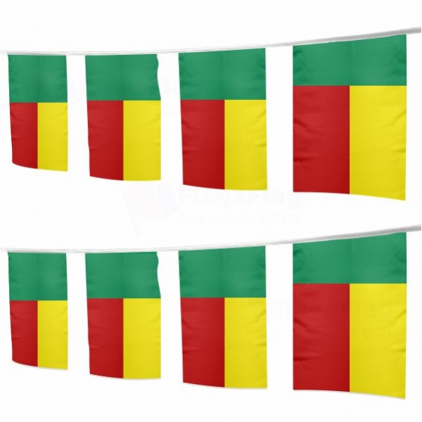 Benin Square String Flags