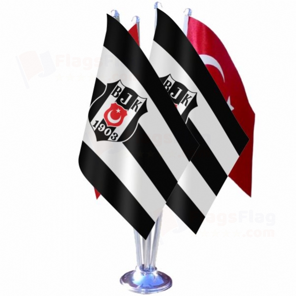 Besiktas Quadruple Table Flag