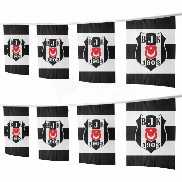 Besiktas Square String Flags