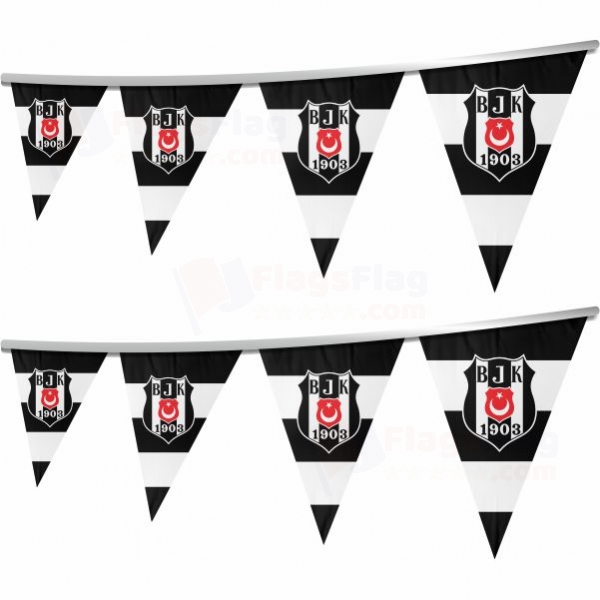 Besiktas Stringed Triangle Flag