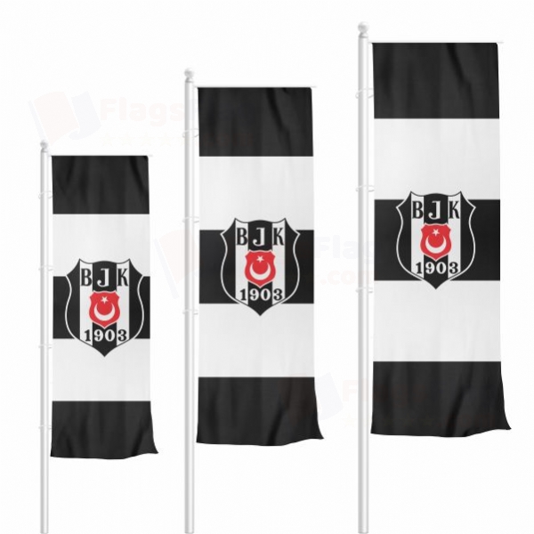 Besiktas Vertically Raised Flags