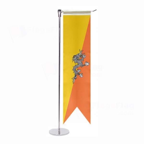 Bhutan L Table Flag