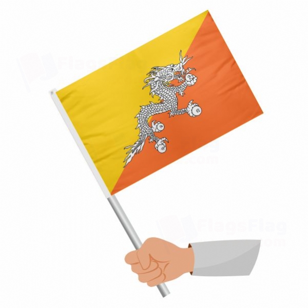 Bhutan Stick Flag