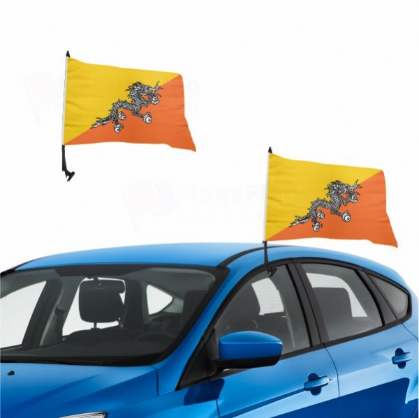 Bhutan Vehicle Convoy Flag