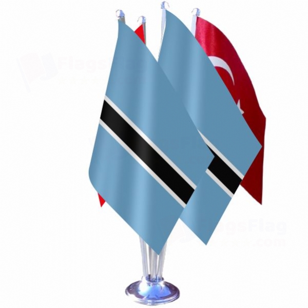 Botswana Quadruple Table Flag