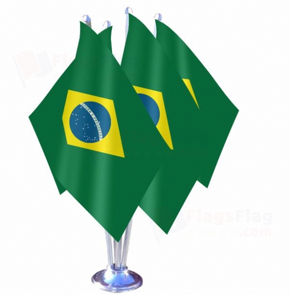 Brazil Quadruple Table Flag