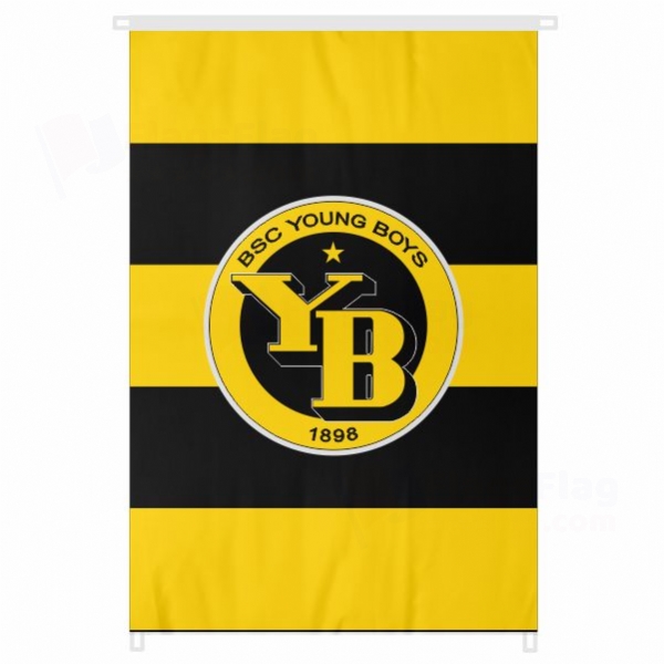 BSC Young Boys Large Size Flag Hanging on Building