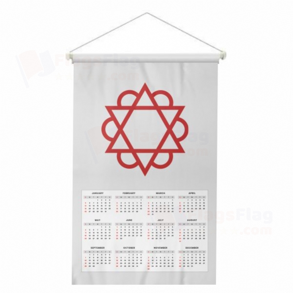 Candar Dynasty Woven Fabric Digital Printing Calendar