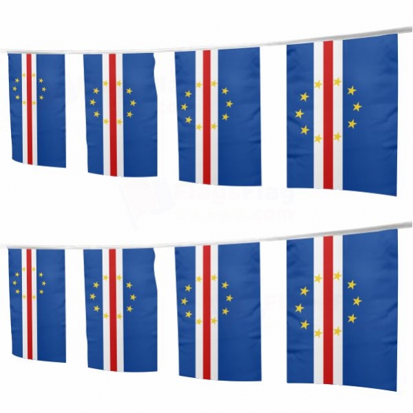 Cape Verde Square String Flags