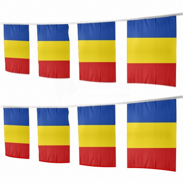 Chad Square String Flags