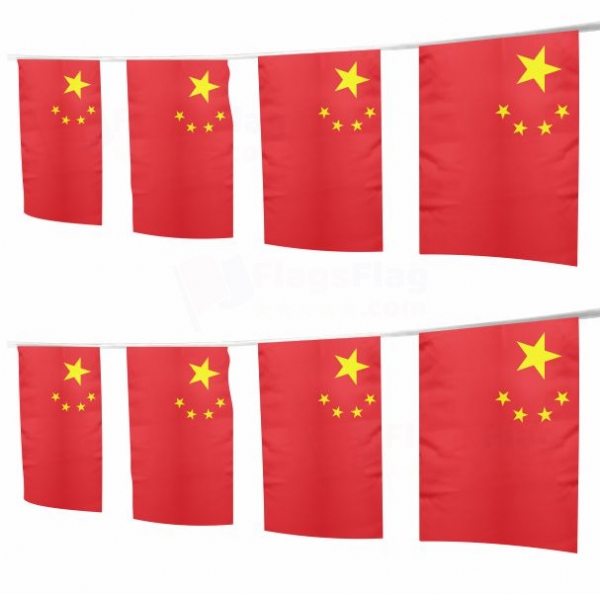 Chinese Square String Flags