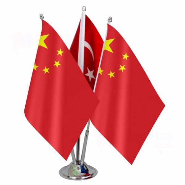 Chinese Triple Table Flag