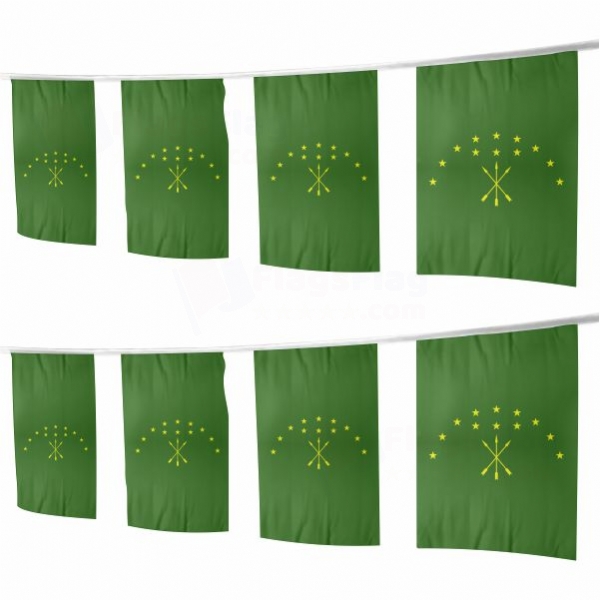 Circassian Square String Flags