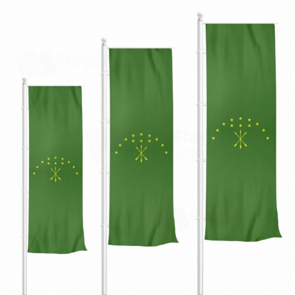 Circassian Vertically Raised Flags