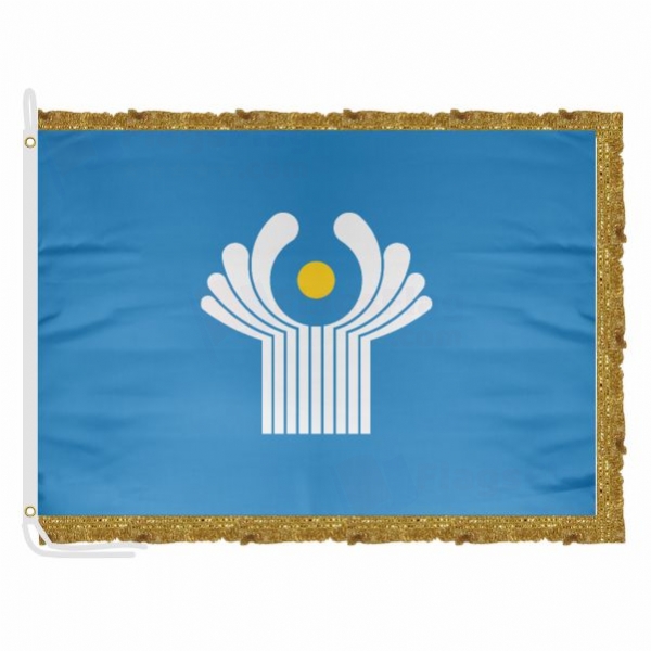 Commonwealth of Independent States Satin Office Flag